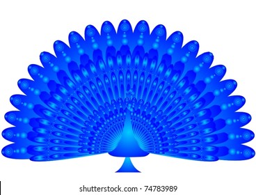 Fantastic character Fire-bird with her tail