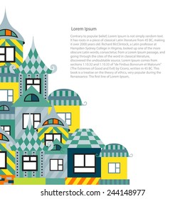 A fantastic collection or decorative house. The design of the pages, catalogs or brochures.