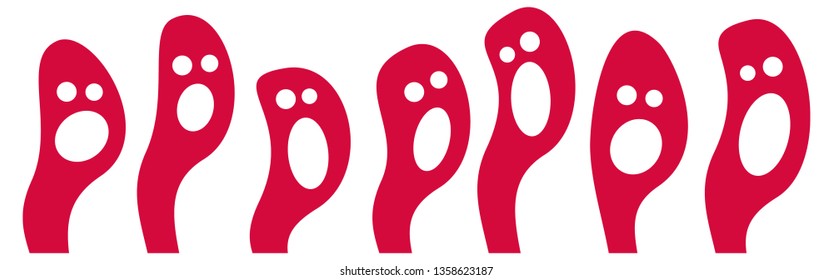 fantastic creatures with different emotions