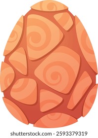 Fantastic dragon egg vector illustration