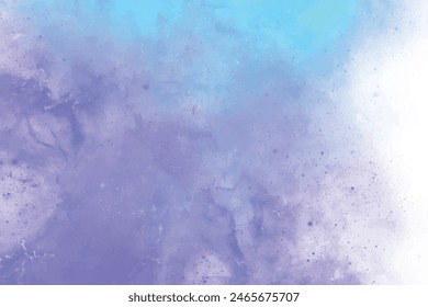 Fantástica textura suave púrpura editable, azul para tarjeta, volante, Anuncio, presentación de negocios, cubierta de libro, publicidad. Abstractas fondos de acuarela de colores brillantes, resplandecen espacio vacío pintar cuadrado