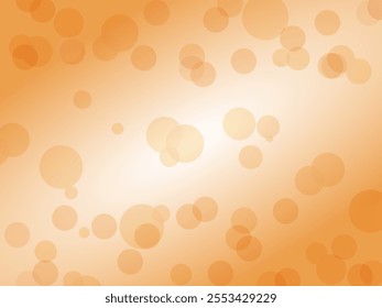 Fantastic and fairytale polka dot background material_light orange