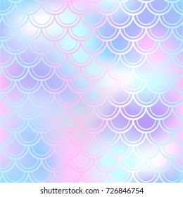 Fantastic fish skin vector background with scale pattern. Mermaid pattern. Pale gradient mesh. Spotted blurry vector background. Fish skin seamless pattern. Mermaid scale background. Pastel fishscale