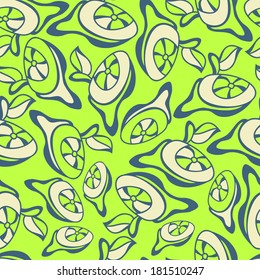 Fantastic flowers continuous seamless vector pattern. Seamless pattern can be used for web page backgrounds, wallpapers,pattern.Spring bright juicy colors light green beige white.