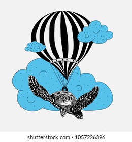Fantastic flying turtle 