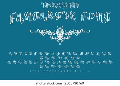 Fantastic font collection, perfect for typography and vector logo designs. Typography alphabets vector illustration.