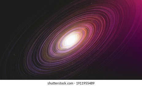 Fantastic Glowing interstella on Galaxy background with Milky Way spiral,Universe and starry concept desig,vector