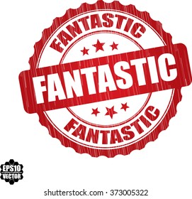Fantastic grunge rubber stamp, vector illustration