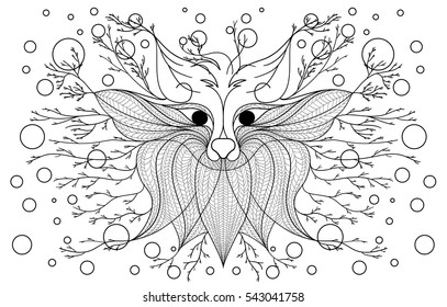 Fantastic illustration fox
