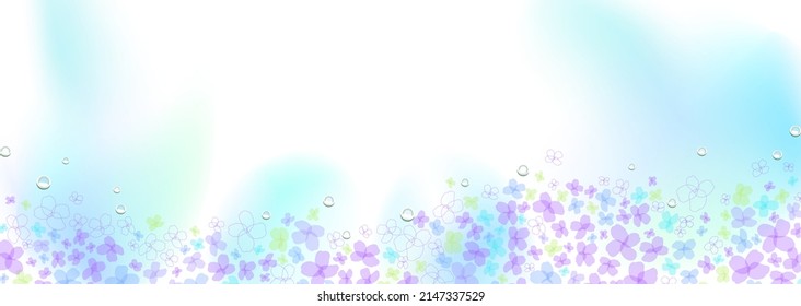 Fantastic Illustration Of Hydrangea With Vague Background