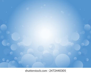 Fantastic image of polka dot abstract background_blue