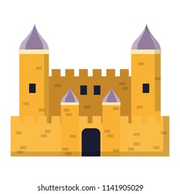 fantastic medieval castle architecture style