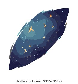 fantastic meteor watercolor detailed 3d illustration
