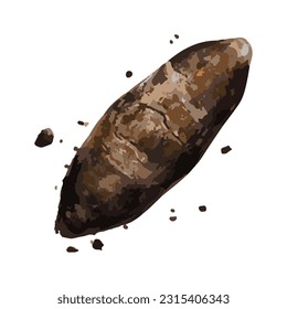 fantastic meteor watercolor detailed 3d illustration