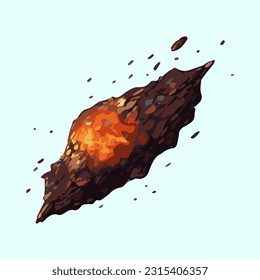 fantastic meteor watercolor detailed 3d illustration