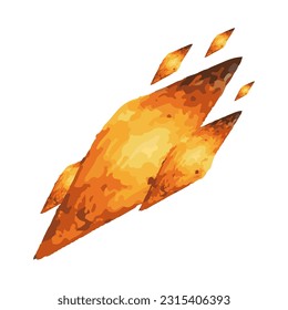 fantastic meteor watercolor detailed 3d illustration