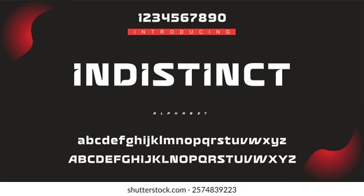 Fantastic is Modern Bold Font. Regular Italic Number Typography urban style alphabet fonts for fashion, sport, technology, digital, movie, logo design, vector illustration