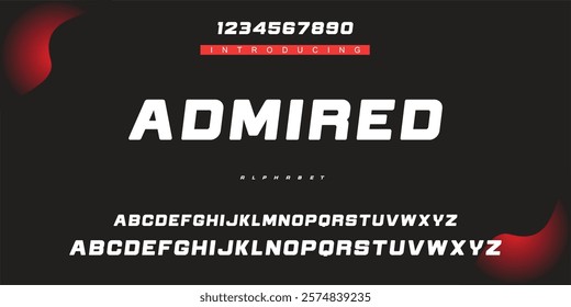 Fantastic is Modern Bold Font. Regular Italic Number Typography urban style alphabet fonts for fashion, sport, technology, digital, movie, logo design, vector illustration