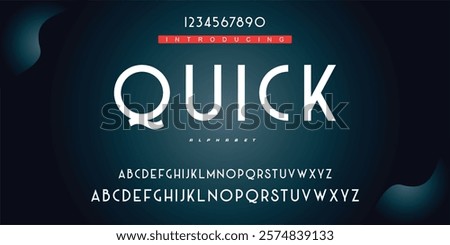 Fantastic is Modern Bold Font. Regular Italic Number Typography urban style alphabet fonts for fashion, sport, technology, digital, movie, logo design, vector illustration