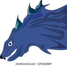 fantastic Northern monster vector