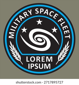 Fantástico parche de la flota espacial militar