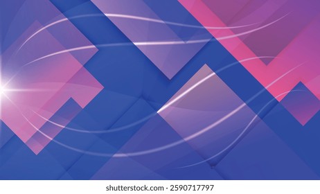 Fantastic polygonal abstract pink and blue wallpaper. An excellent background for advertising, posters, postcards, business cards, corporate attributes and your other projects. Vector.