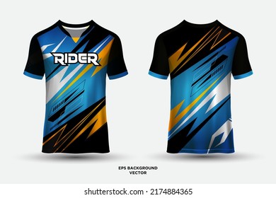 Fantastic racing jersey design vector with geometric elements