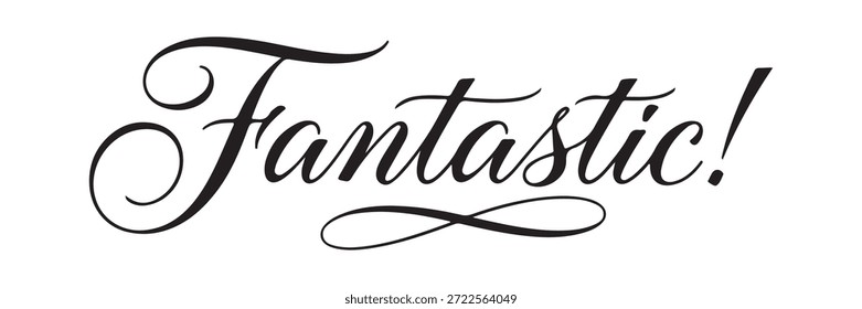 caligrafia de texto de script fantástico