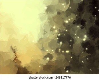 Fantastic sky with stars. Vector version