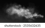 Fantastic smoke background. Magic smoke with glitter and small particles of twinkling stars, fog with glowing particles, gray vapor with stardust. Vector illustration.	