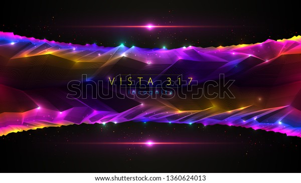 Fantastic space planet terrain vector\
illustration, cosmos science fiction great 3d design. Usable as\
abstract background with copy space for title and\
text.