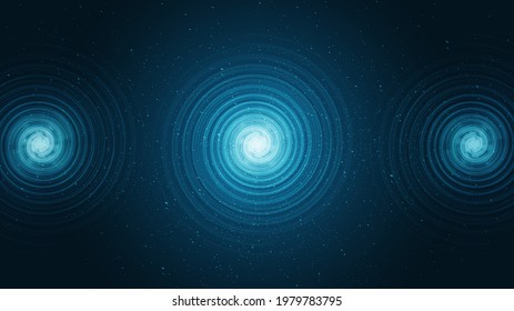 Fantastic Spiral Black hole on Galaxy background with Milky Way spiral,Universe and starry concept desig,vector