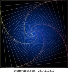 Fantastic square illustration design random colors