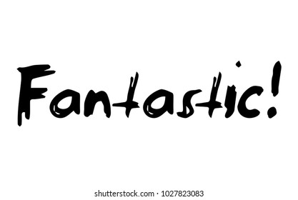 Fantastic stamp. Typographic label, stamp or logo