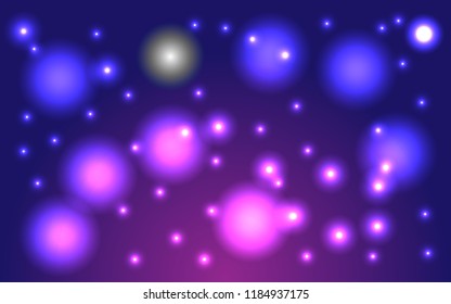 Fantastic starry sky lilac cosmic background, vector.