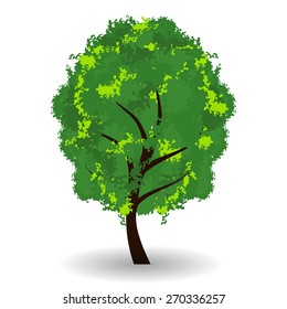 Fantastic tree isolated on white for your design
