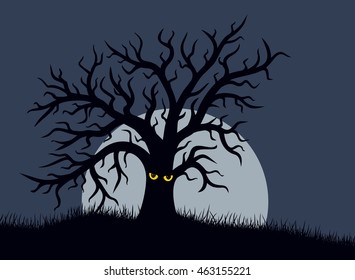 Fantastic tree with moon.