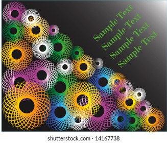 fantastic vector background or banner with circles