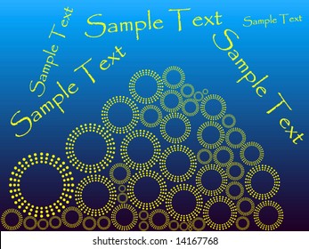 fantastic vector background or banner with circles