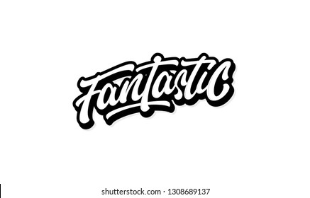 Fantastic Vector Typography Hand Lettering Type for Tees Clothes Sticker etc