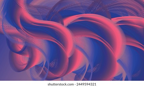 Fantastic wallpaper. A fractal motley surface of chaotically overlapping abstract shapes and a mixture of colors. Template for your projects. Vector.