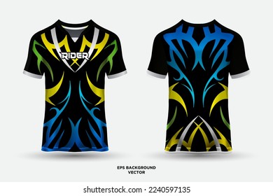 Fantastic Wavy jersey design suitable for sports, racing, soccer, gaming and e sports vector