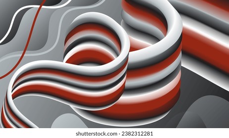 Fantastic wavy striped wallpaper. A beautiful illustration for interior decoration, corporate designs, blogs, postcards, posters and your other projects. Vector. 
