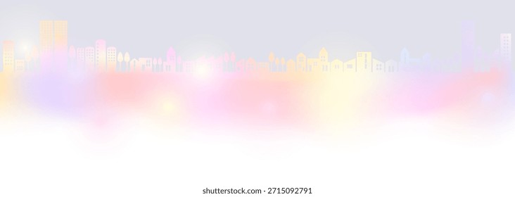 Ilustração de fundo de inverno fantástico: Iluminação de floco de neve