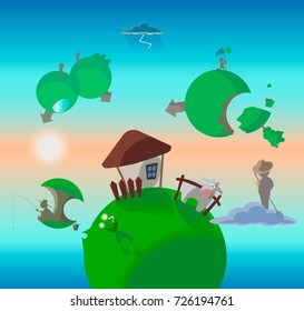 Fantastic world of small planets