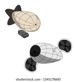 Fantastics ships digitally drawing