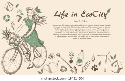fantasy about eco-friendly city