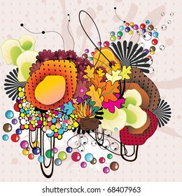fantasy abstract color vector