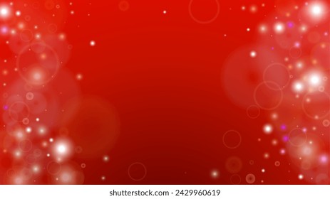 Fantasy Abstract Defocused Light Spot Background Design. Christmas snowfall Vector Horizontal Illustration. Cosmic Print. Glitter confetti. Good for Banners, Posters, Covers, Flyers, Cards.