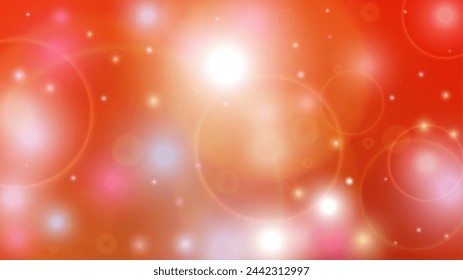 Fantasy Abstract Defocused Light Spot Background Design. Christmas snowfall Vector Horizontal Illustration. Cosmic Print. Glitter confetti. Good for Banners, Posters, Covers, Flyers, Cards.